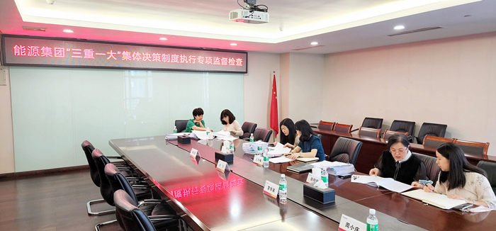 集团专项组督查清洁能源公司“三重一大”集体决策制度执行情况 刘满江 摄_副本.jpg